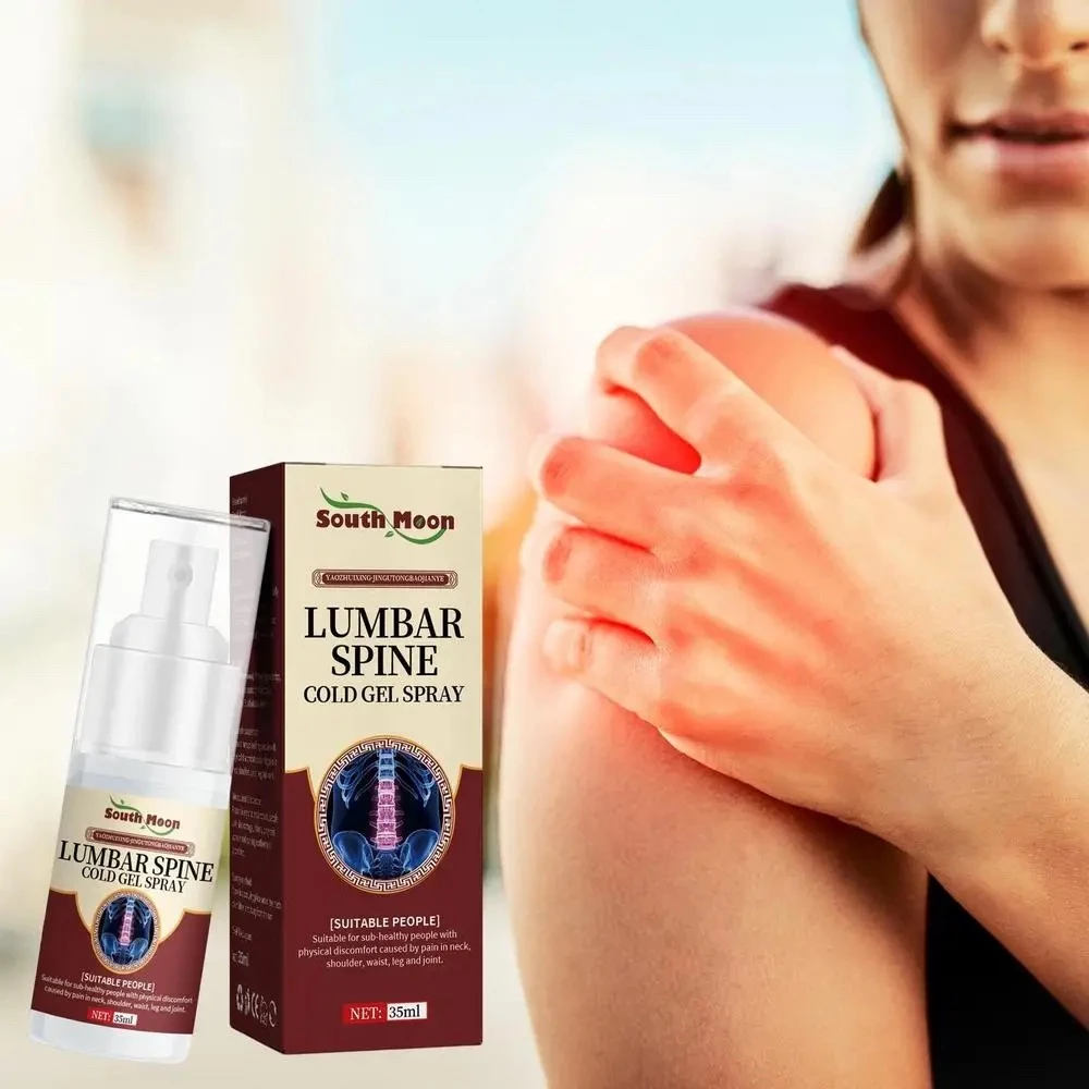 بخاخ الجل الطبيعي البارد لعلاج التورمات وألم الظهر المفاصل - Natural Herbal Lumbar Spine Cold Gel Spray Joint Pain Relief Spray Supplements