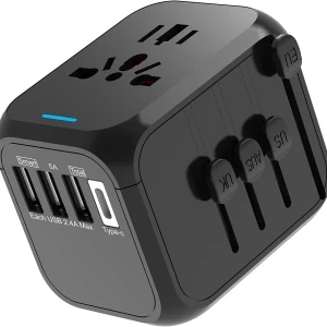 Universal Travel Adapter - Black