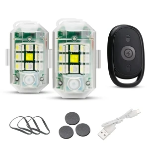 فلاشر السيارة 7 الوان مع ريموت تحكم  (Remote Control LED Strobe Light)